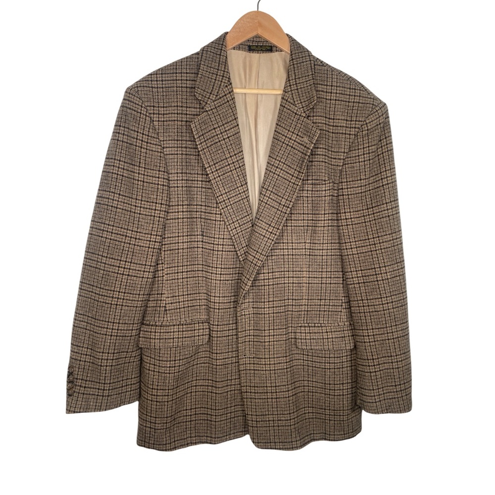 Christian Aujard camel hair Houndsooth blazer men’s